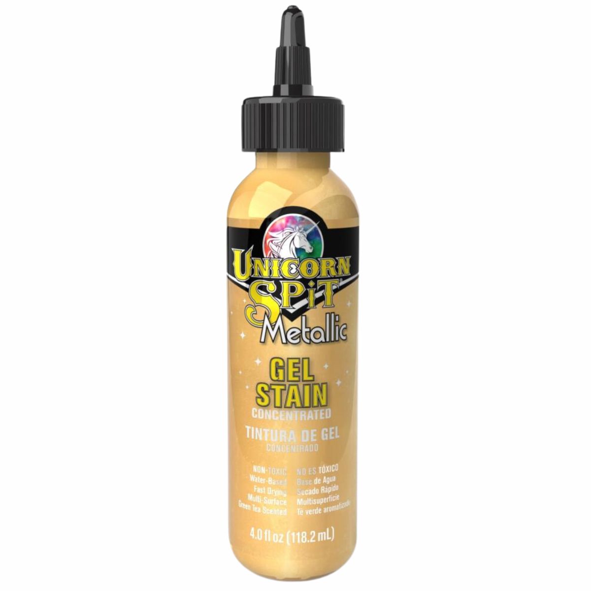 Sparkling Wood Stain & Glaze Metallic Zeus / Tinta y Esmalte Multi Superficies Pintura y Medios Mixtos Unicorn Spit