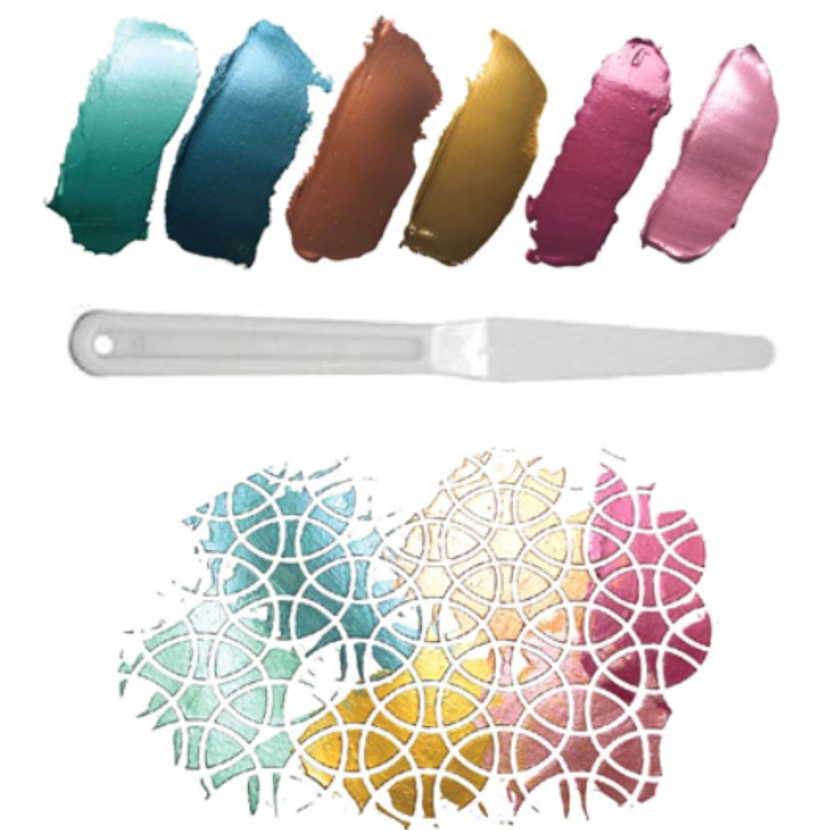 Metallic Texture Paste Set / Kit de Pasta Texturizadora Metálica Pastas Texturizadoras y Medios Mixtos Vicki Boutin