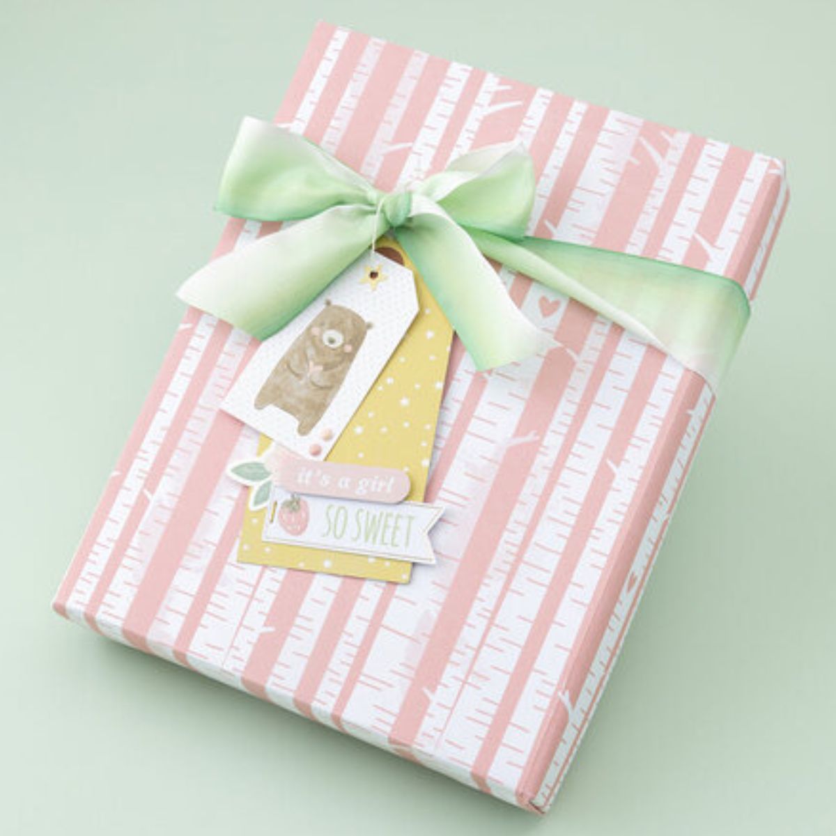 Hello Little Girl Paper Pad 12" / Block Papel Hola Pequeña Papel American Crafts