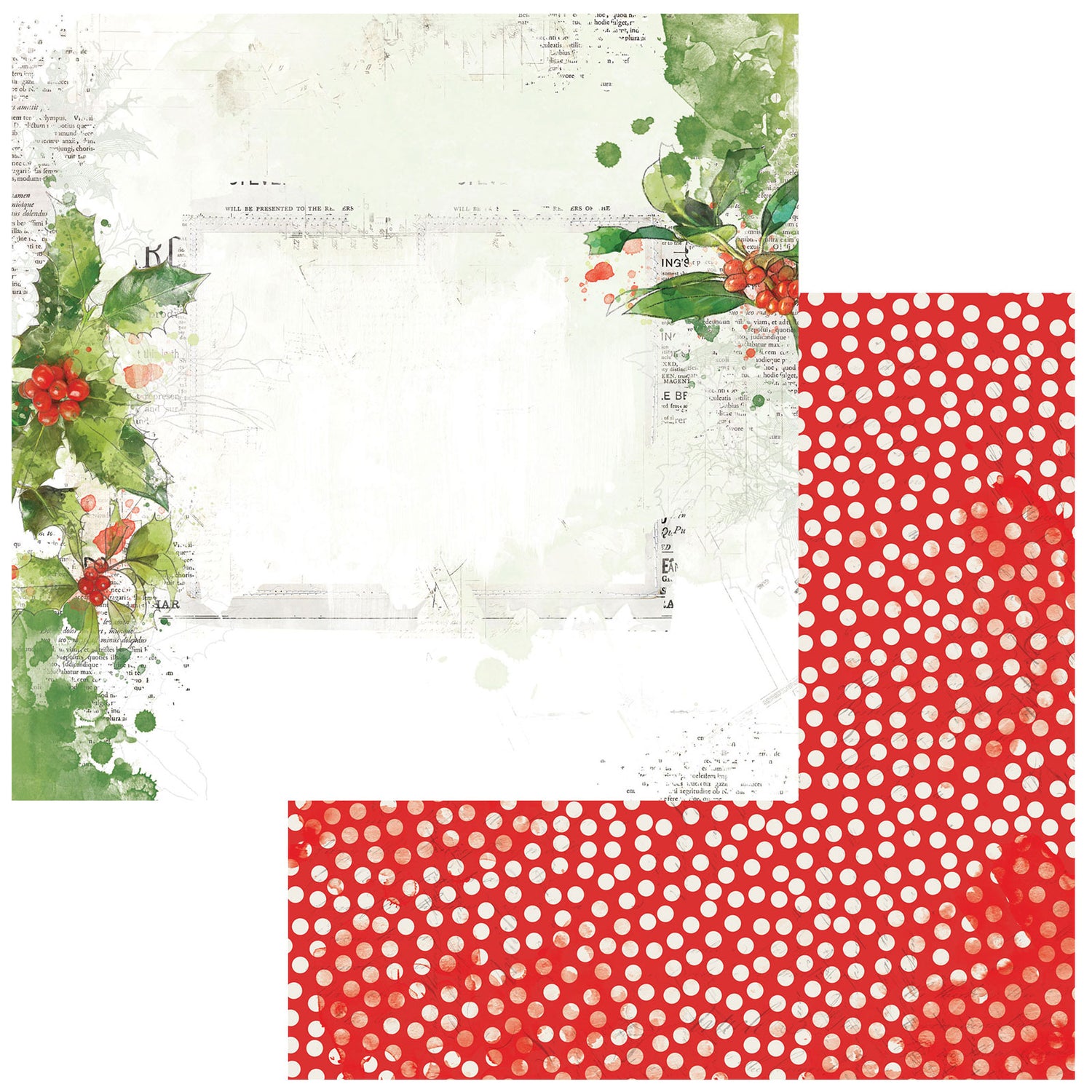 Christmas Spectacular Cardstock 12" / Block de Cartulina Navideña Doble Cara Papel 49 and Market