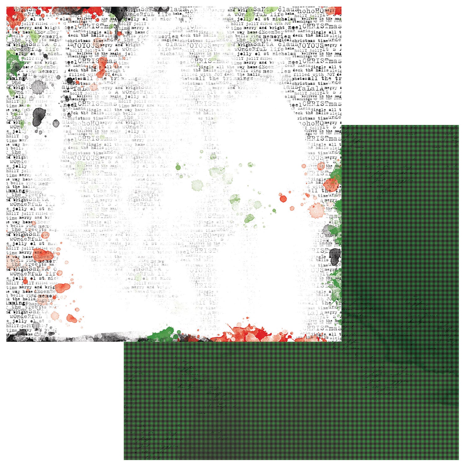 Christmas Spectacular Cardstock 12" / Block de Cartulina Navideña Doble Cara Papel 49 and Market