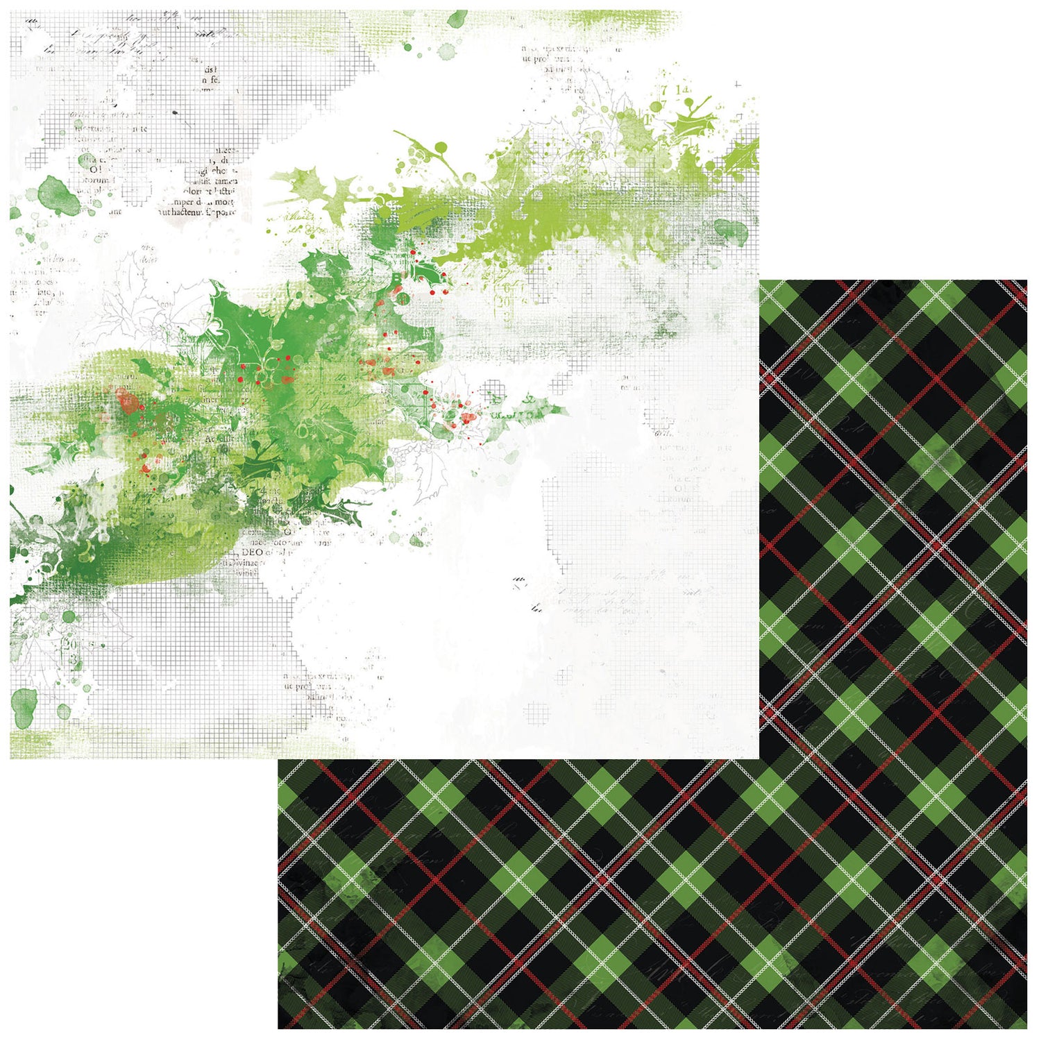 Christmas Spectacular Cardstock 12" / Block de Cartulina Navideña Doble Cara Papel 49 and Market