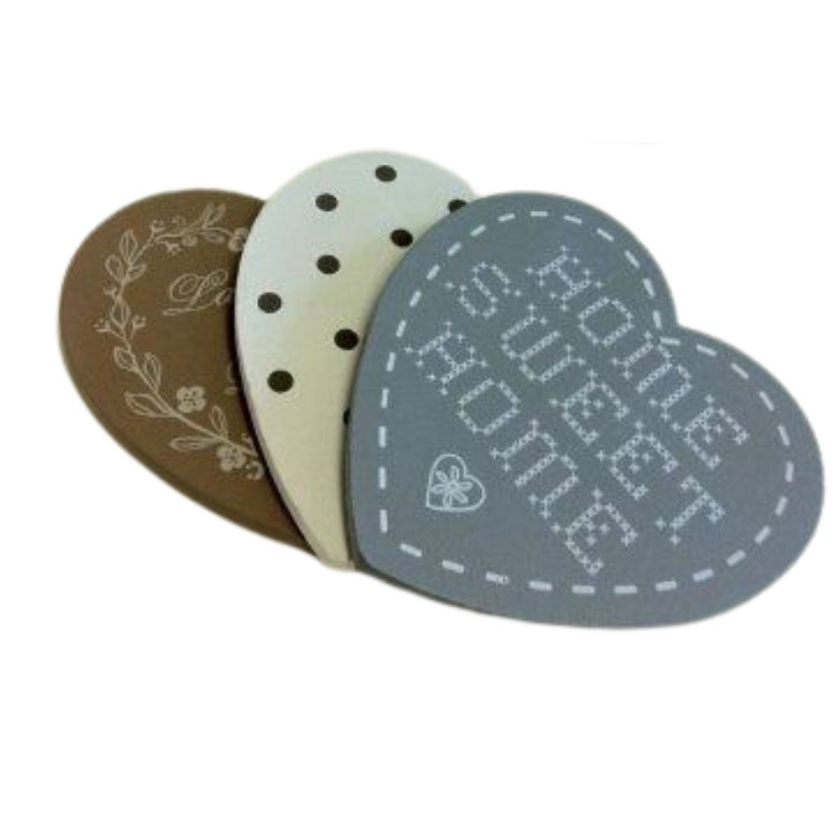 MDF Coaster Heart / Portavasos Personalizable de Corazón Decoupage Little Birdie