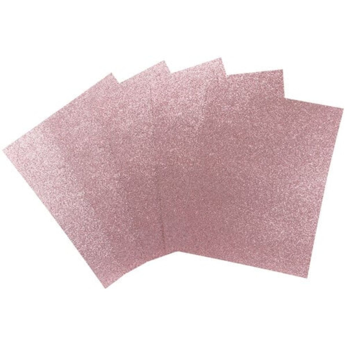 Diamond Chic Glitter Cardstock / 20 Hojas Cartulina Glitter T. Carta Rosa Papel Harmony Paper