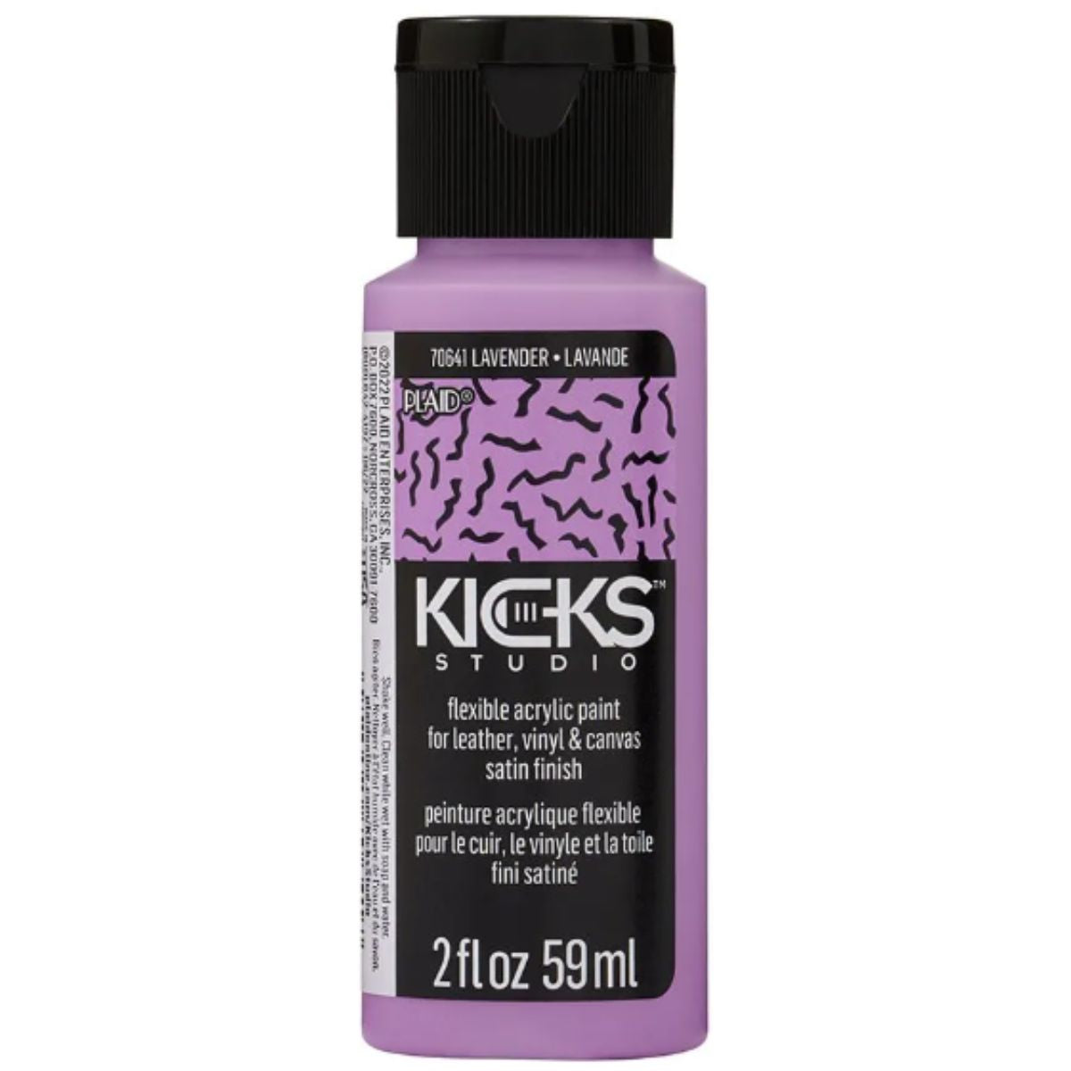 Kicks Studio Shoe Acrylic Paint Lavender / Pintura Acrílica para Cuero, Vinil y Tela Acrìlicos Plaid