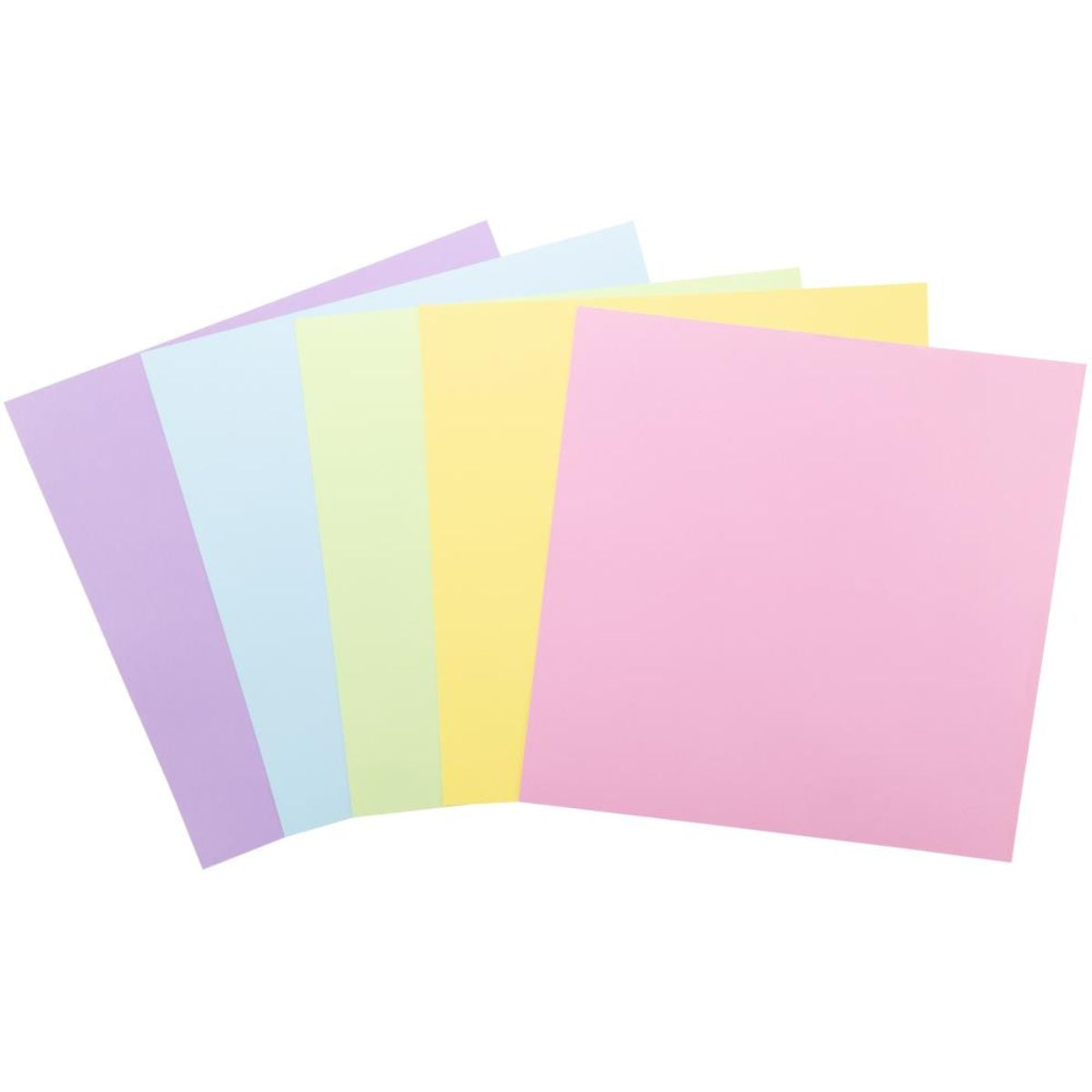 Pastel Cardstock 12" / 50 Hojas Cartulina Premium Colores Pastel 30.5 cm Papel Harmony Paper