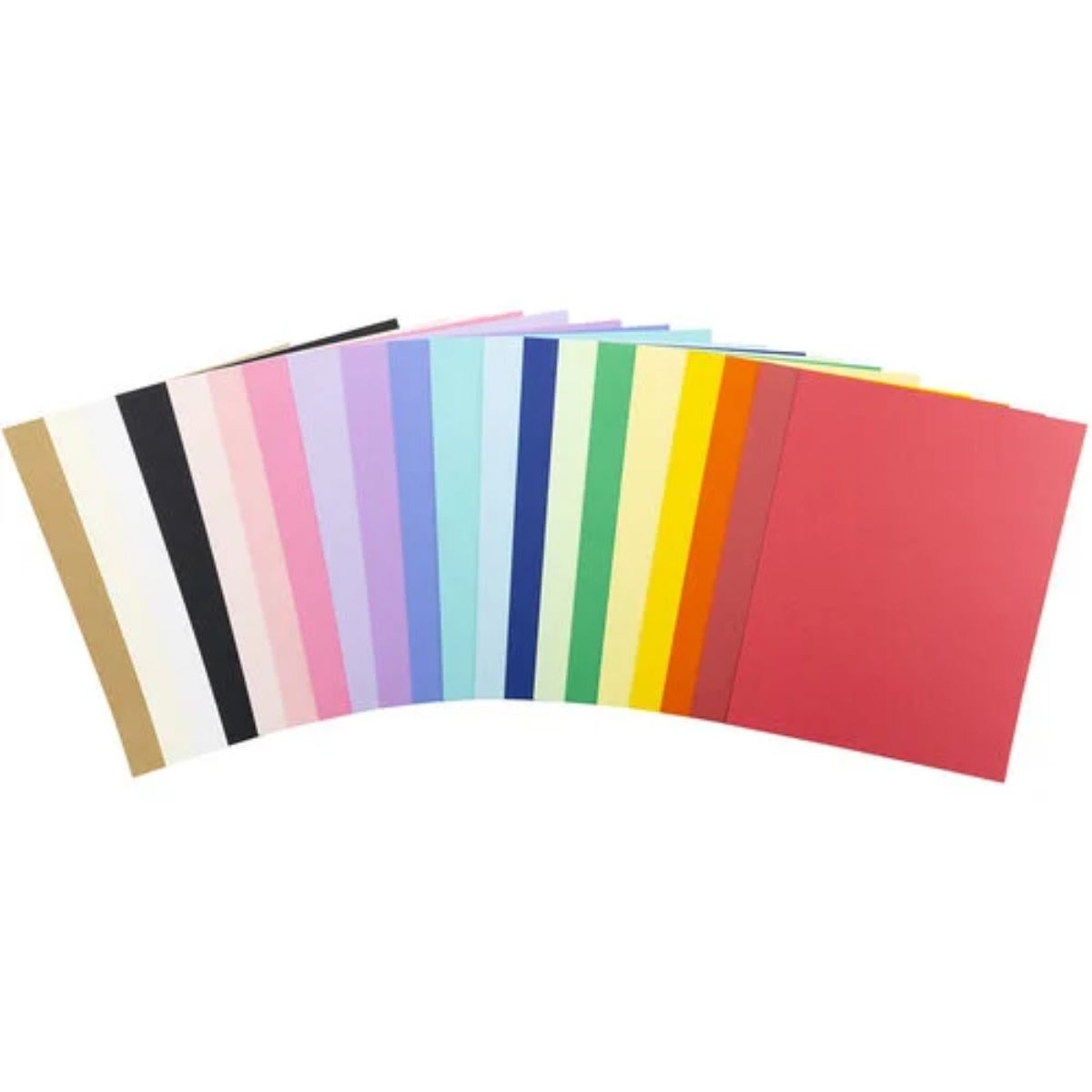 Kaleidoscope Cardstock 8.5" 300gm / 100 Hojas Cartulina Premium Carta 20 Colores Papel Harmony Paper