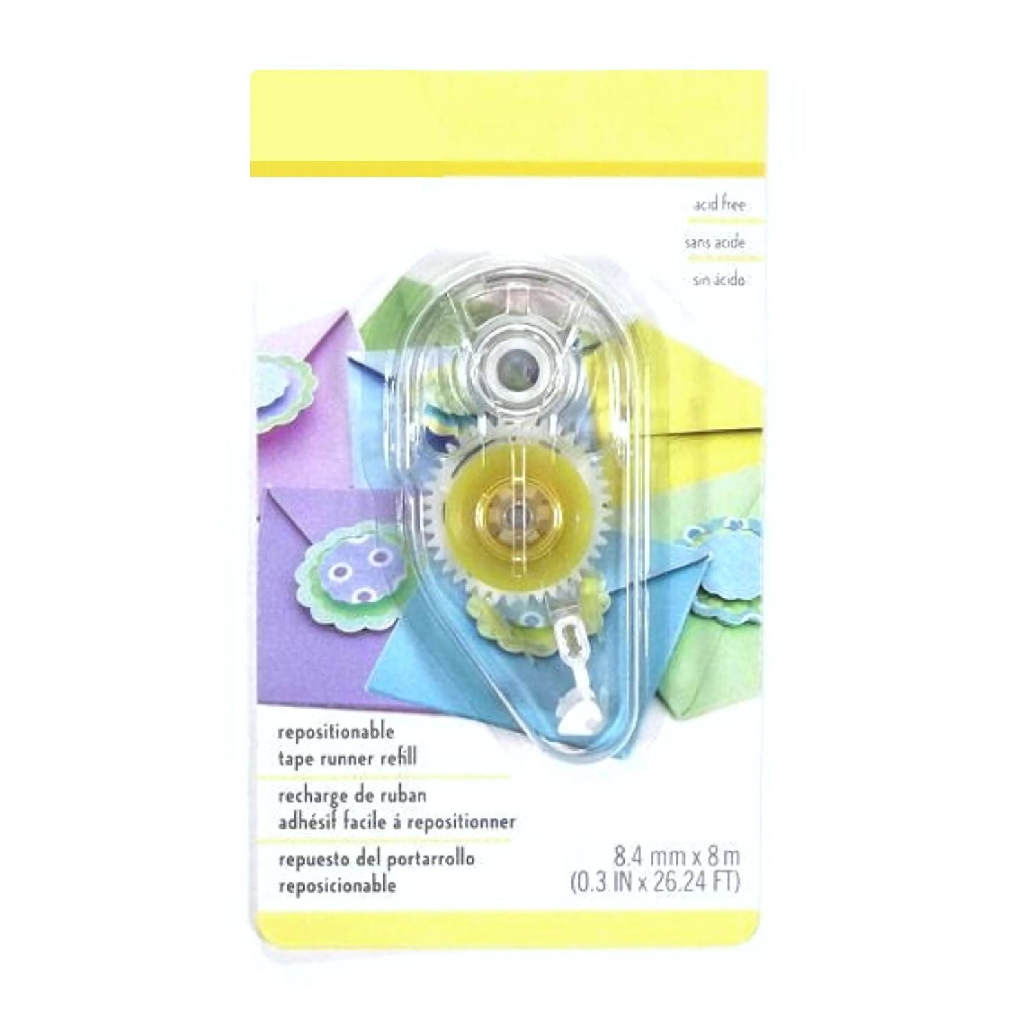 Repositional Tape Runner Refill / Repuesto de Cinta Reposicionable Adhesivos / Pegamentos Ek Success