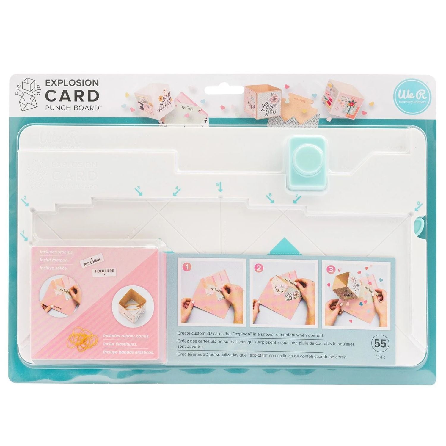 Explosion Card and Envelope Maker Board / Tabla Para Hacer Tarjetas Explosivas y Sobres Herramientas We R Memory Keepers