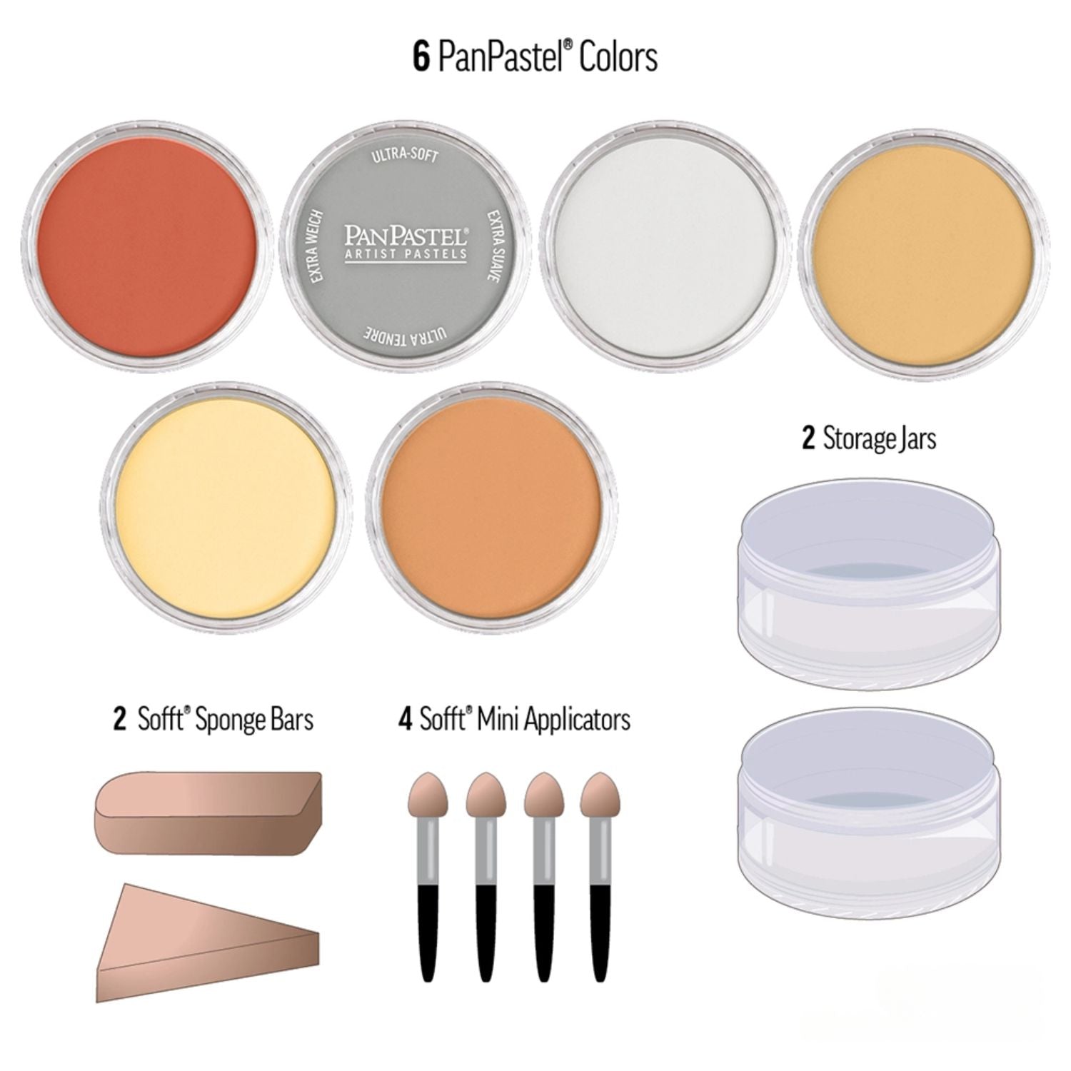 Ultra Soft Artist Pastel Set Metallics / Set de Pasteles Ultra Suaves Metálicos Pastel PanPastel