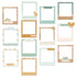 Baby Bloom Chipboard Frames / Marcos De Aglomerado De Colección Adornos / Embellishments Mintopía