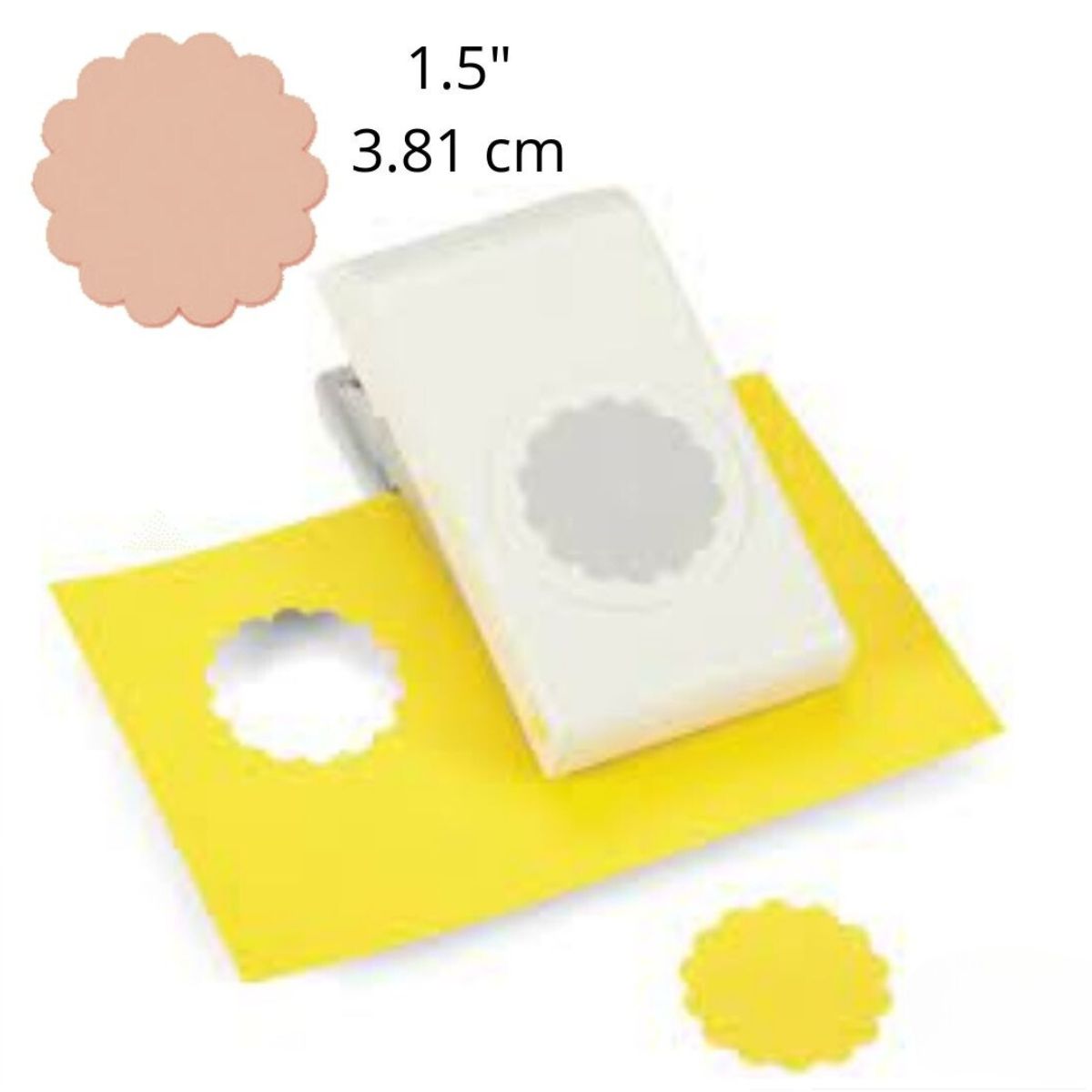 Slim Punch Scalloped Circle 1 1/2" / Perforadora de Círculo de Escalopa 3.8 cm Perforadoras Ek Success