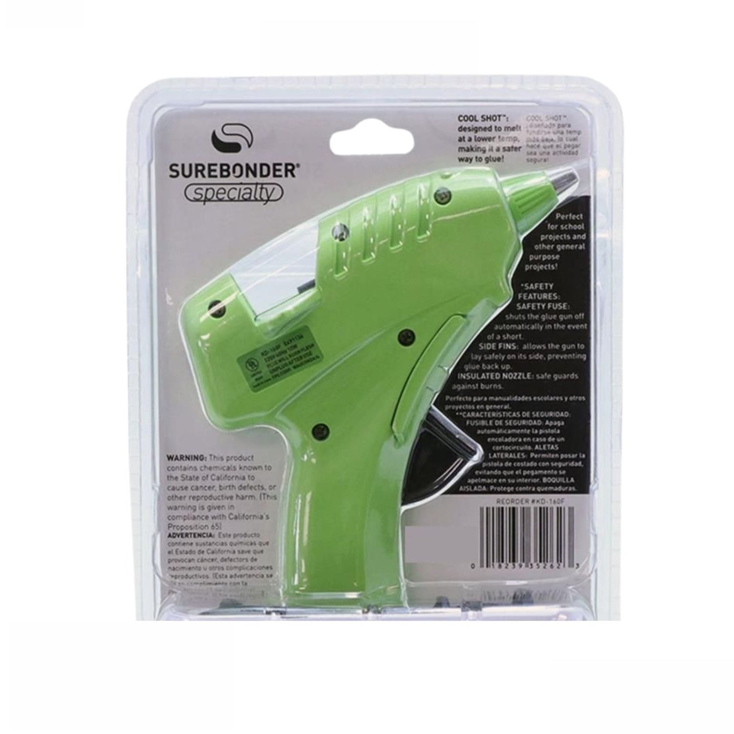 Super Low-Temp Mini Glue Gun / Mini Pistola de Pegamento de Temperatura Súper Baja Adhesivos / Pegamentos SureBonder