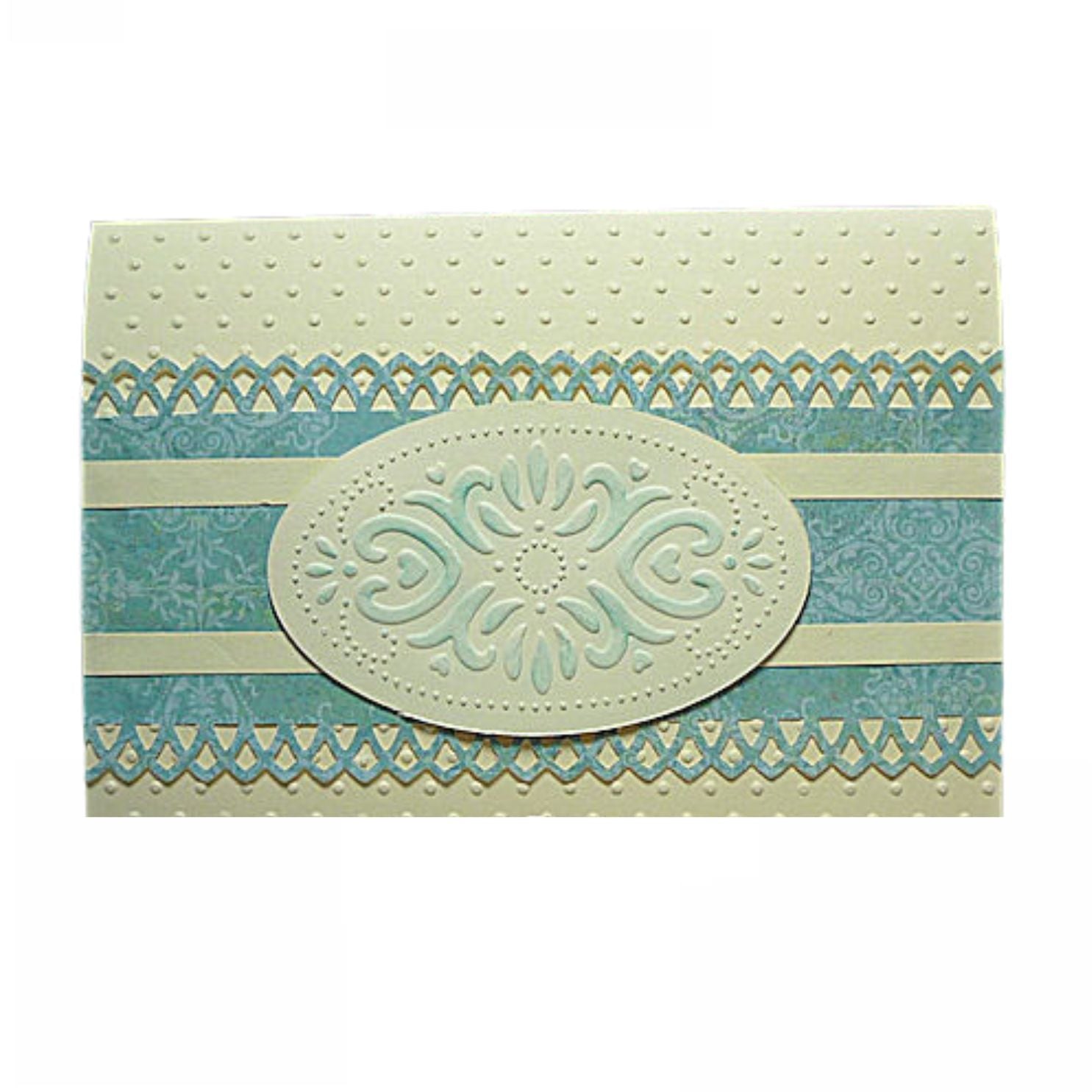 Embossing Plus Elegant / Folder de Corte y Grabado Marco Ovalo Dados de Corte / Suajes / Troqueles Cuttlebug