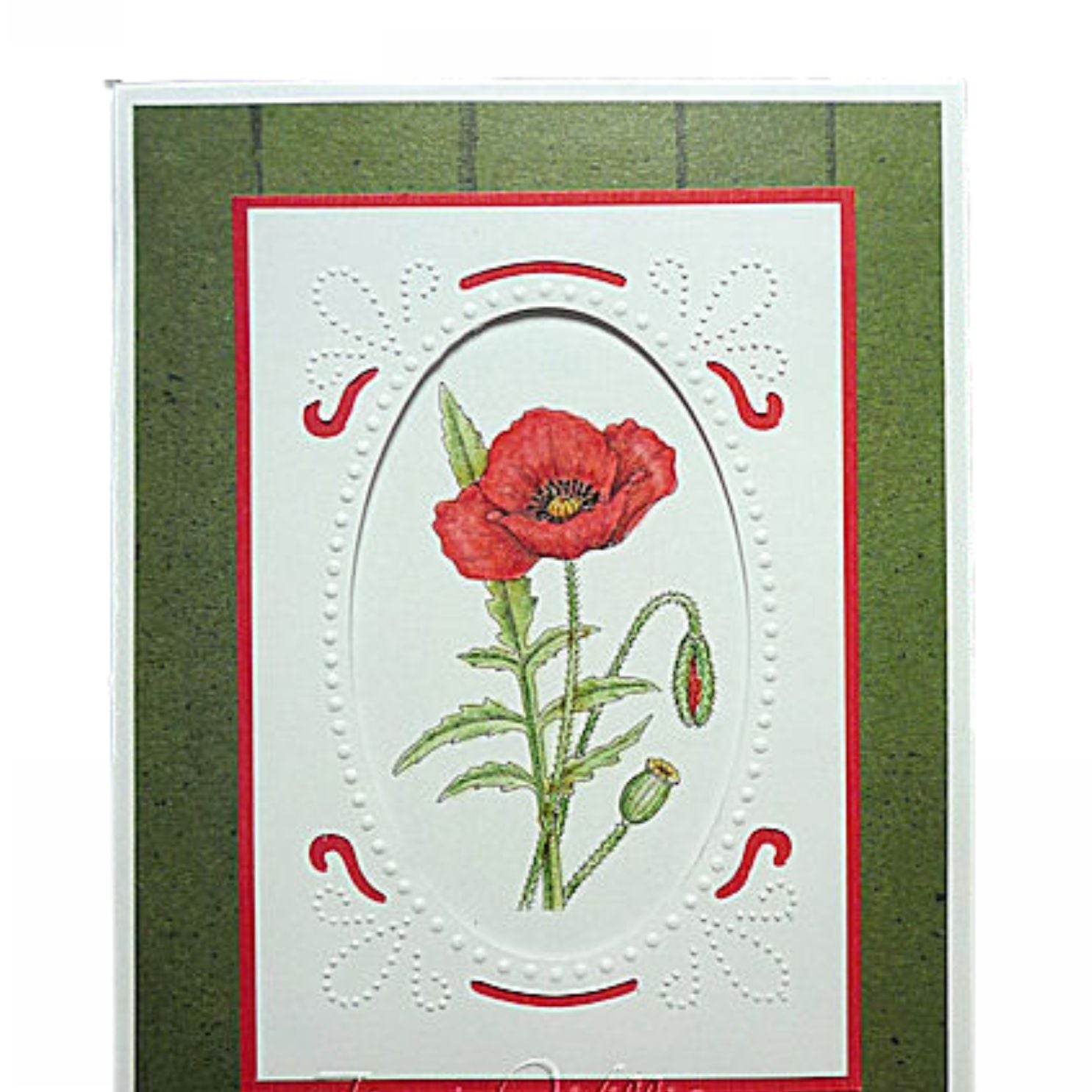 Embossing Plus Elegant / Folder de Corte y Grabado Marco Ovalo Dados de Corte / Suajes / Troqueles Cuttlebug