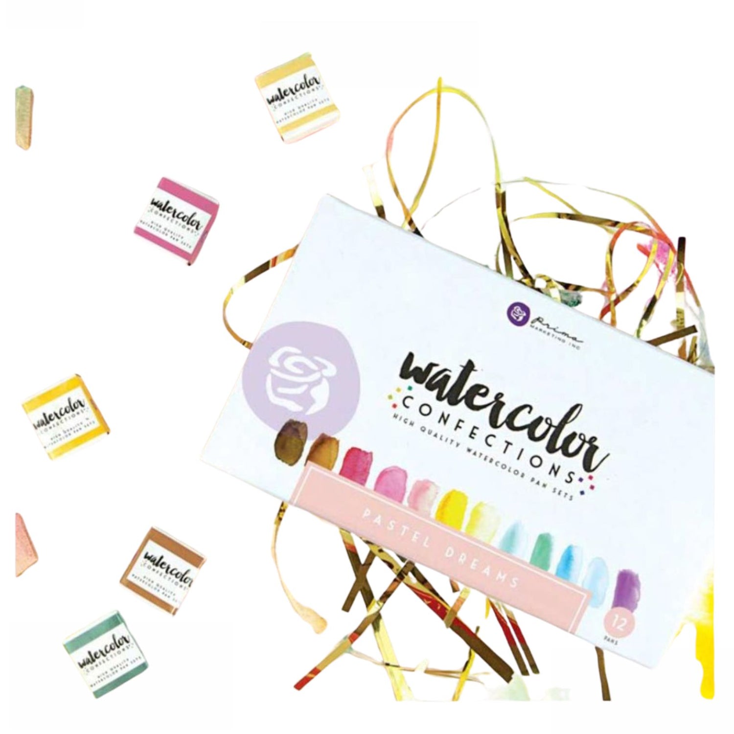 Watercolor Confections Pastel Dreams / Estuche de Acuarelas en Tonos Pasteles Acuarela Prima Marketing