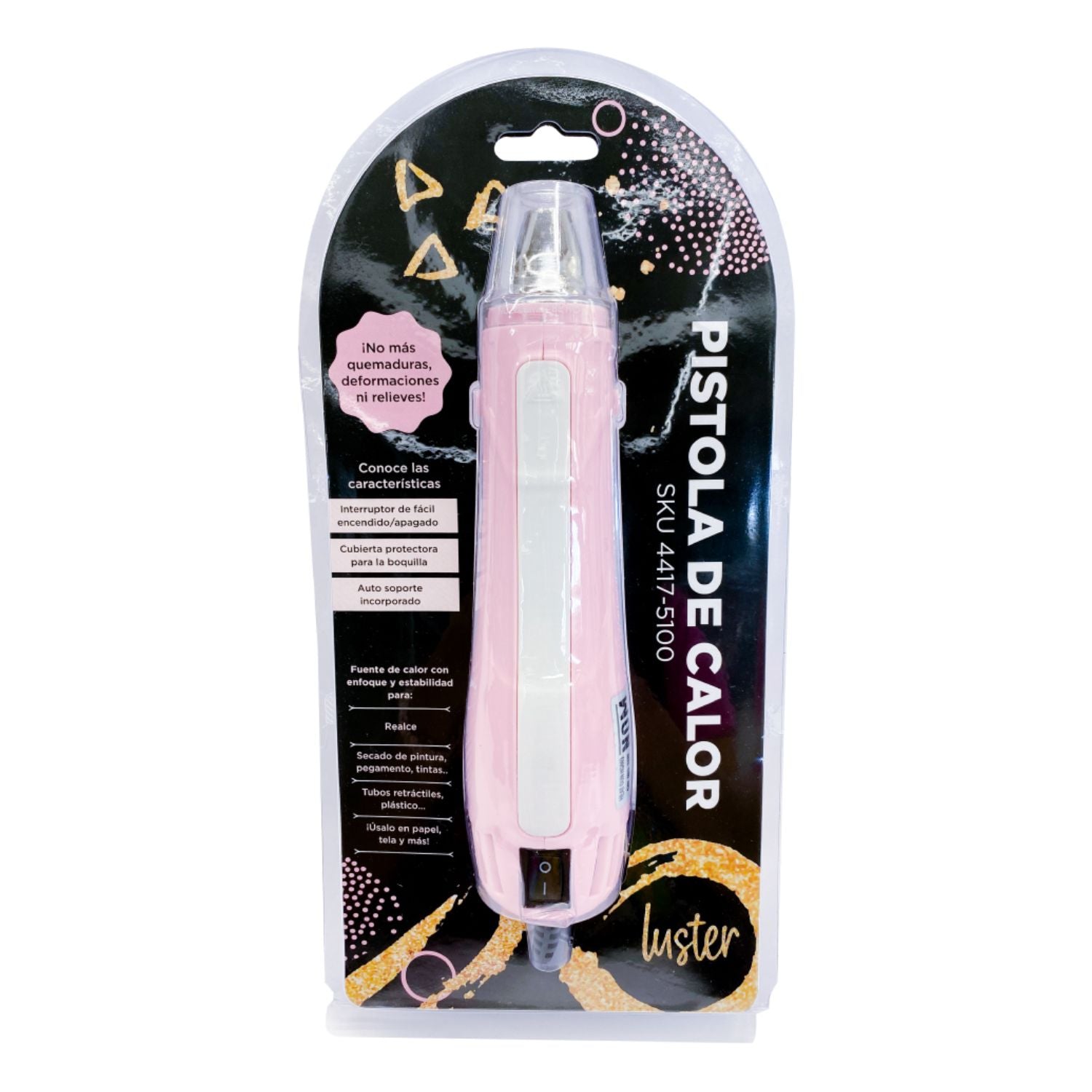 Pistola de Calor Rosa Herramientas Luster