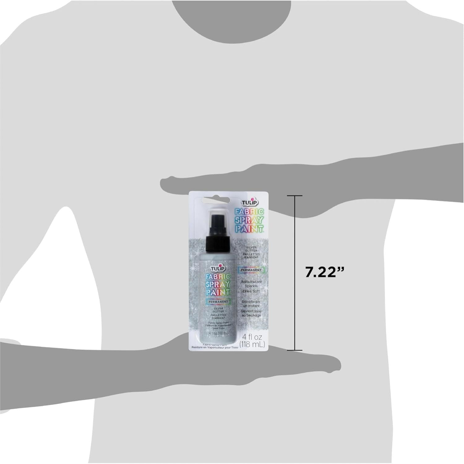 Tulip Fabric Spray Paint Sparkling Star Glitter / Spray para Tela con Purpurina Brillante Pintura para Tela Tulip