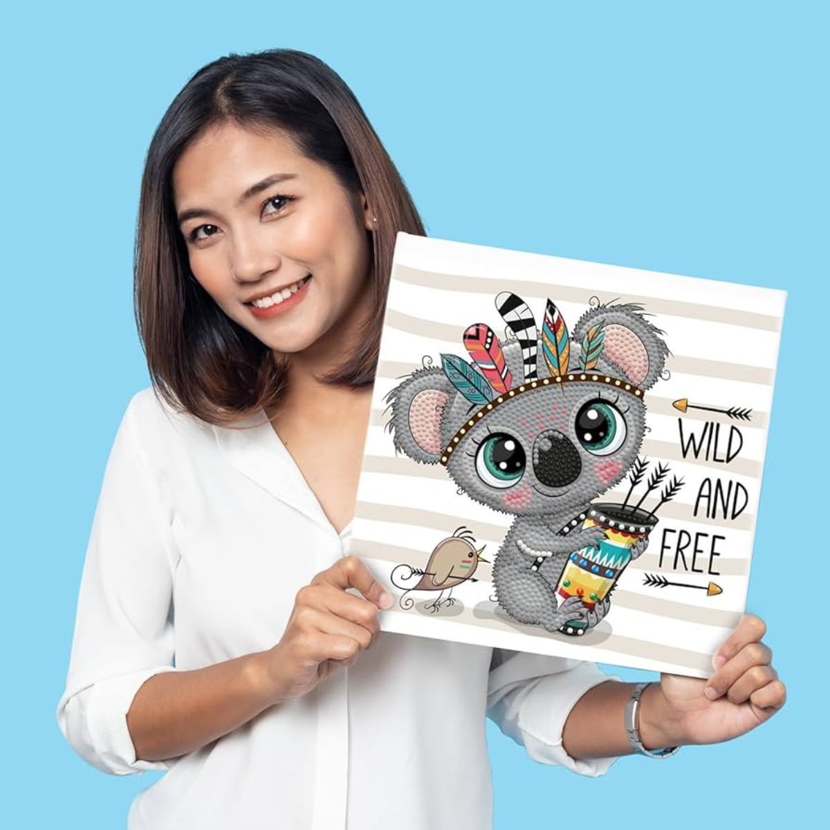 Art Box Kit Wild & Free / Pintura con Diamantes Koala Pintura Dimensional Diamond Dotz
