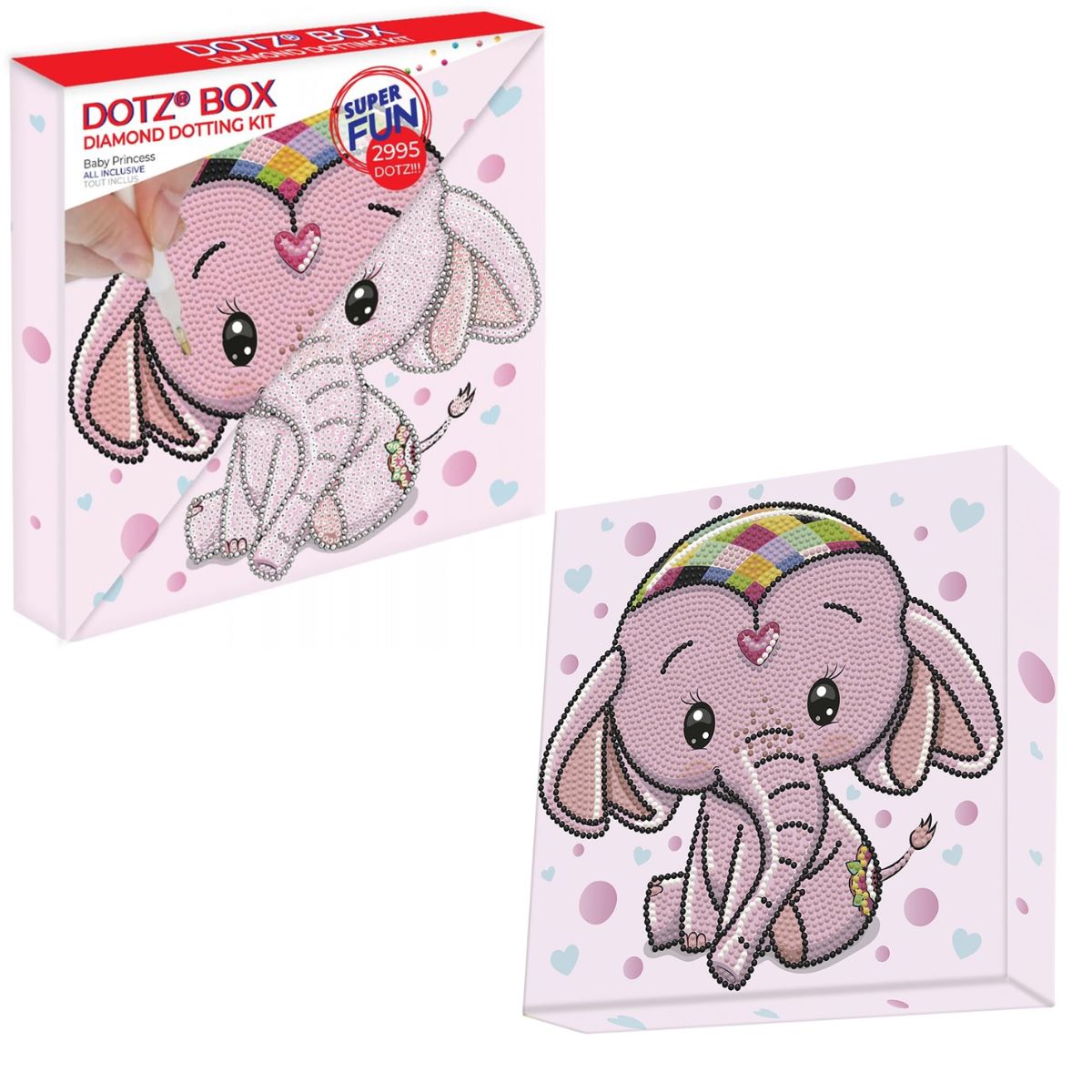 Art Box Kit Baby Princess / Pintura con Diamantes Princesa Pintura Dimensional Diamond Dotz