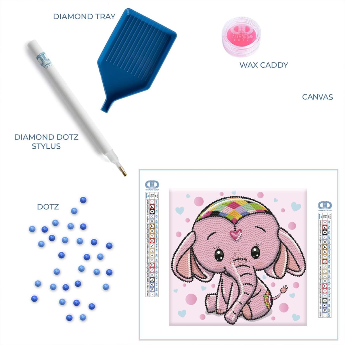 Art Box Kit Baby Princess / Pintura con Diamantes Princesa Pintura Dimensional Diamond Dotz