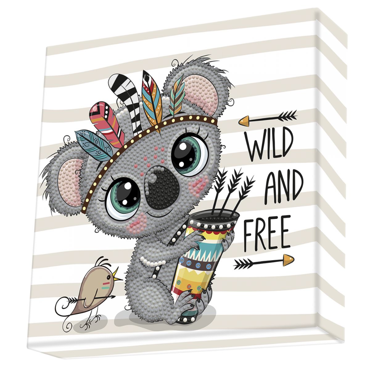 Art Box Kit Wild & Free / Pintura con Diamantes Koala Pintura Dimensional Diamond Dotz