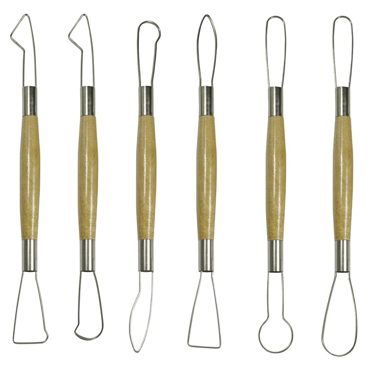 Pottery Tool Set / 6 Herramientas de Alambre para Modelado Herramientas para Modelado Tree House Studio