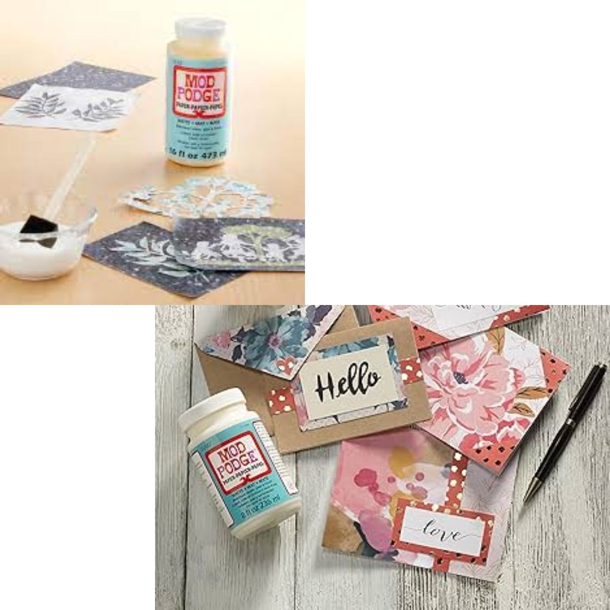 Mod Podge Paper Matte 236 ml / Pegamento Barniz Sellador Papel Acabado Mate Adhesivos / Pegamentos Plaid
