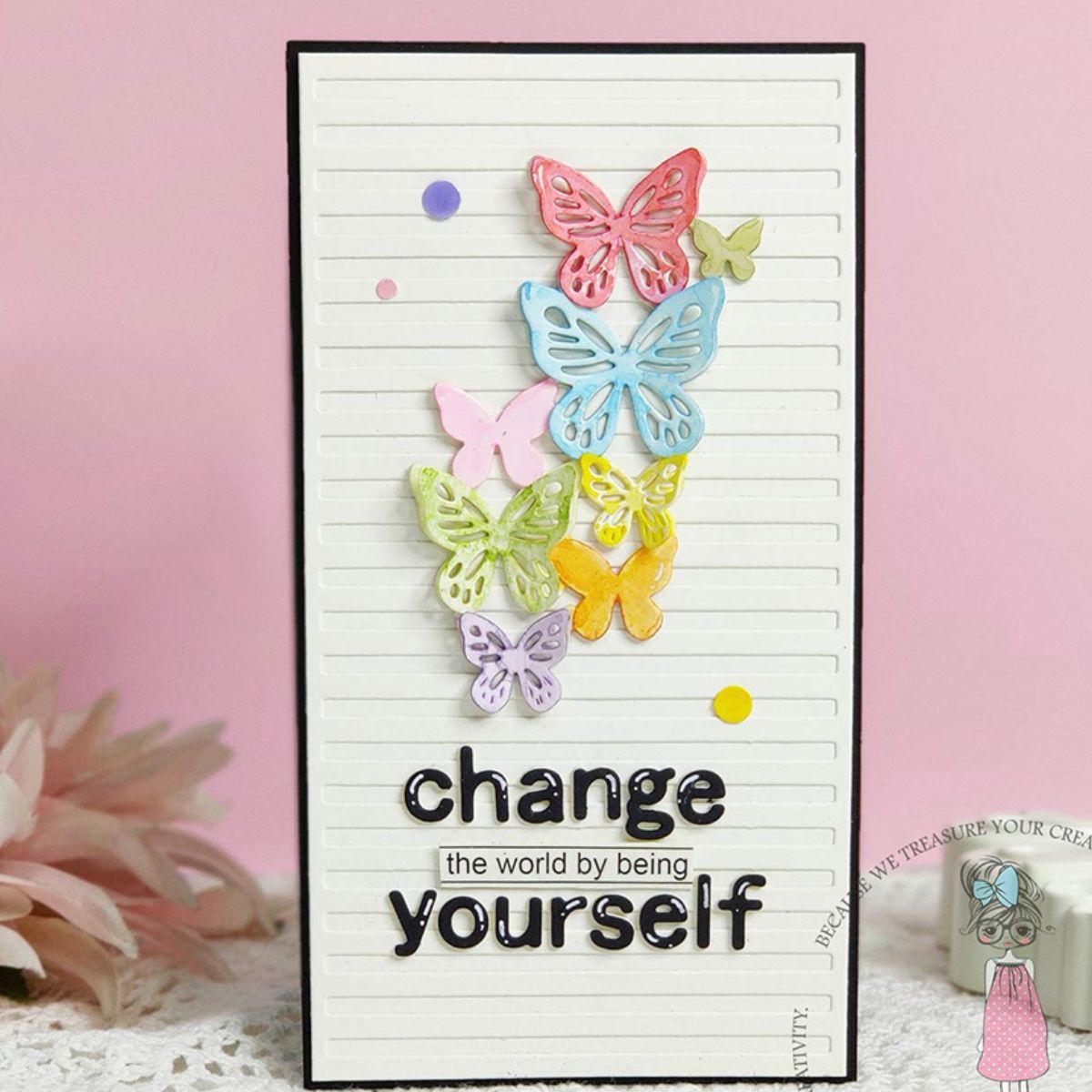 Hearts & Butterflies Dies / Suajes de Corazones y Mariposas Dados de Corte / Suajes / Troqueles Photo Play