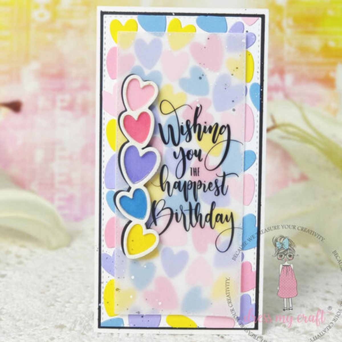 Hearts & Butterflies Dies / Suajes de Corazones y Mariposas Dados de Corte / Suajes / Troqueles Photo Play