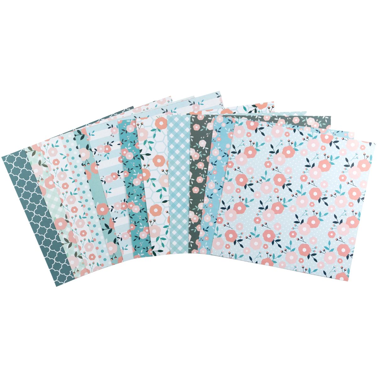 Pastel Delight Cardstock Pack 12" / Paquete de 12 Hojas de Cartulina Delicia Pastel Papel Little Birdie