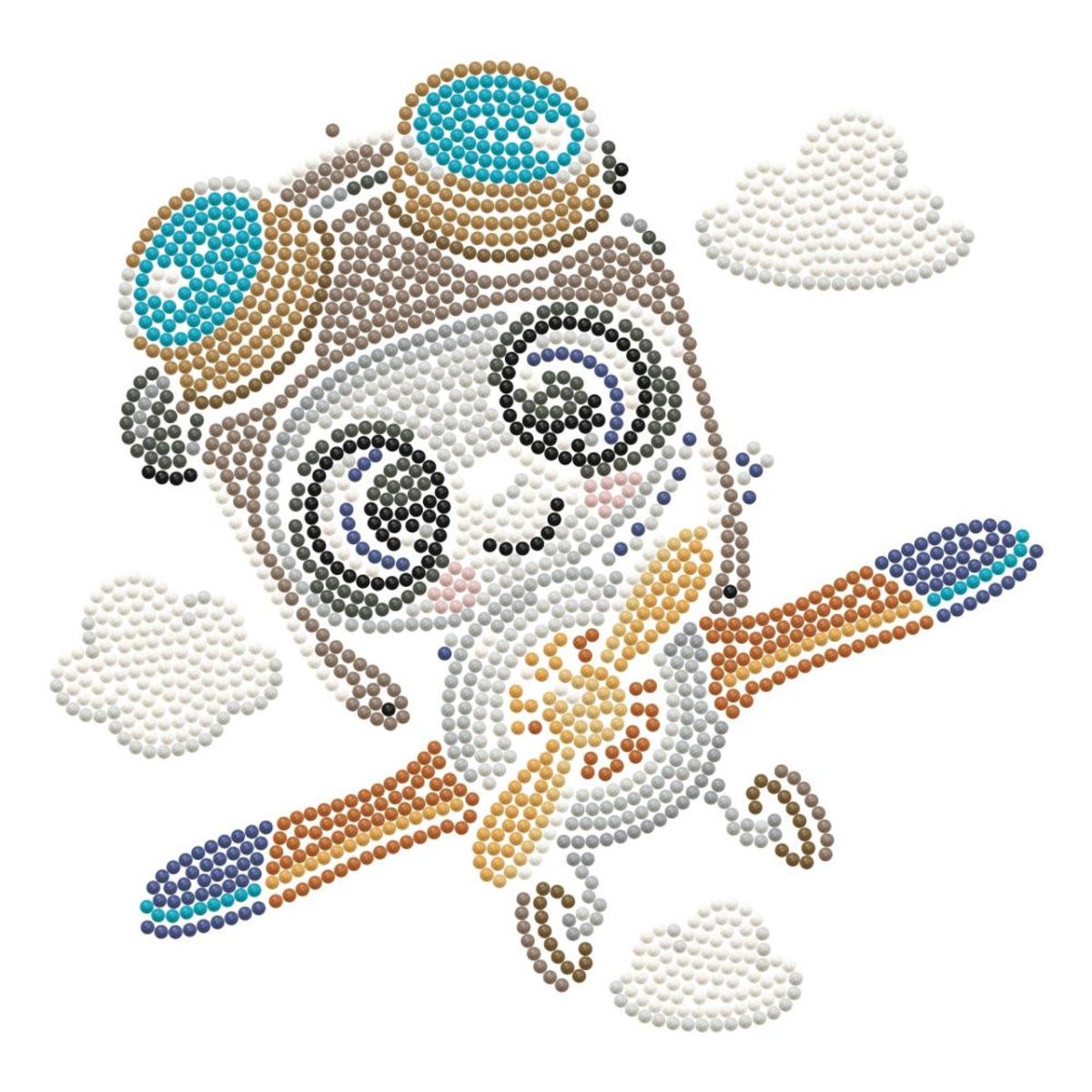 Art Box Kit Top Flight / Pintura con Diamantes Avioncito Pintura Dimensional Diamond Dotz