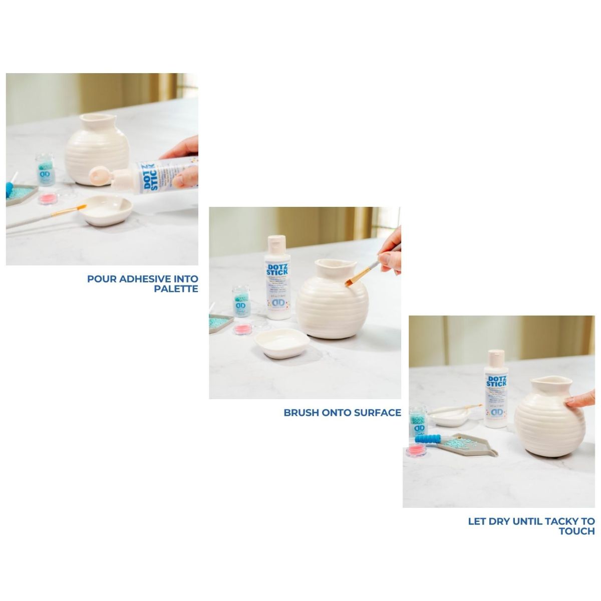 Stick Adhesive Bottle / Adhesivo Multiusos para Pintura con Diamantes Adhesivos / Pegamentos Diamond Dotz