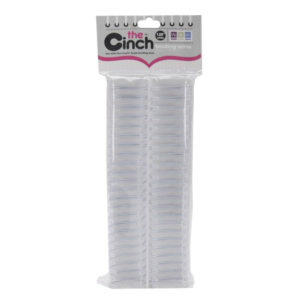 Cinch Wires White 1.25" / 2 Arillos Blancos Arillos para Engargolar We R Memory Keepers