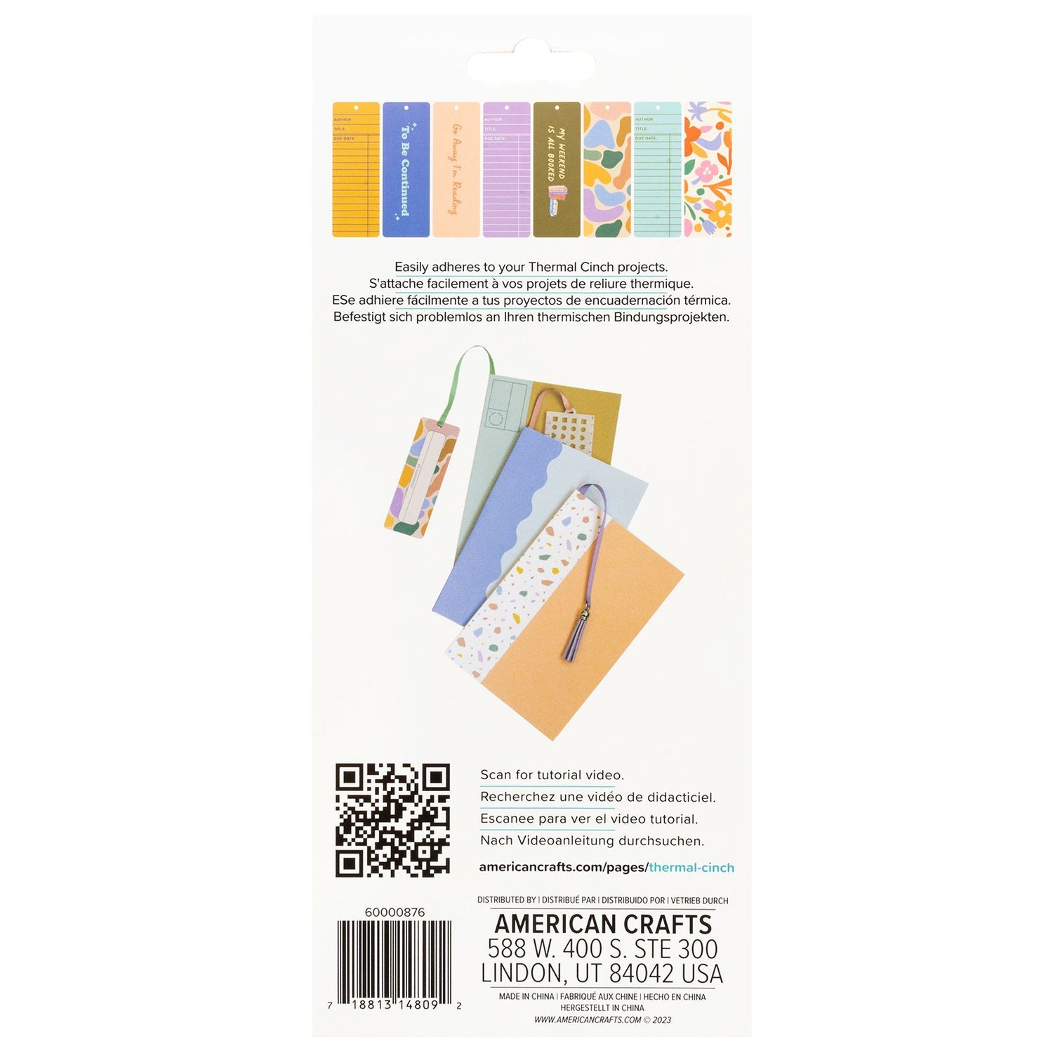 Thermal Cinch Bookmarks/ Marcapáginas para Encuadernación Térmica Adornos / Embellishments We R Makers