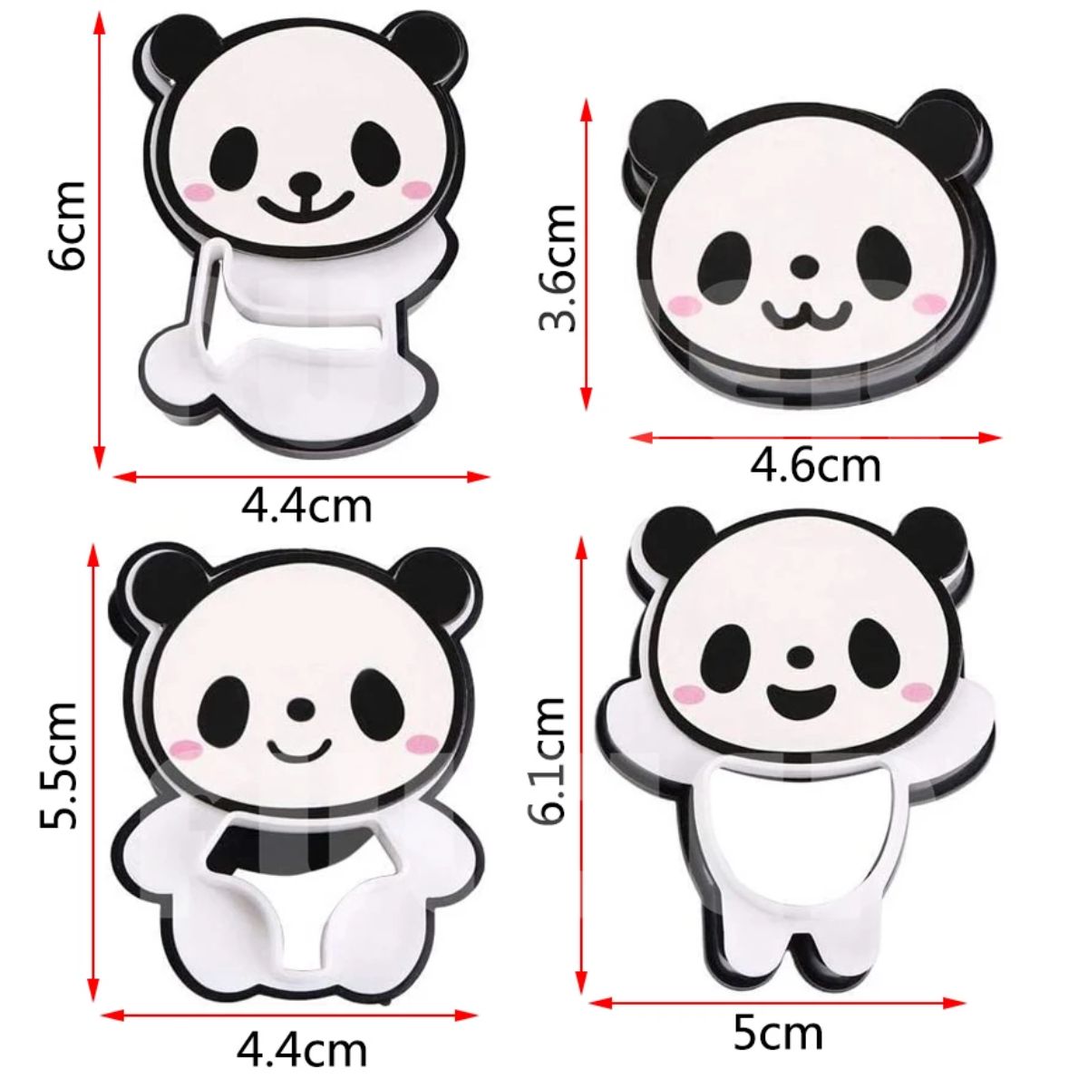 Cortadores de Galletas de Pandas Repostería Earnest Co Japan