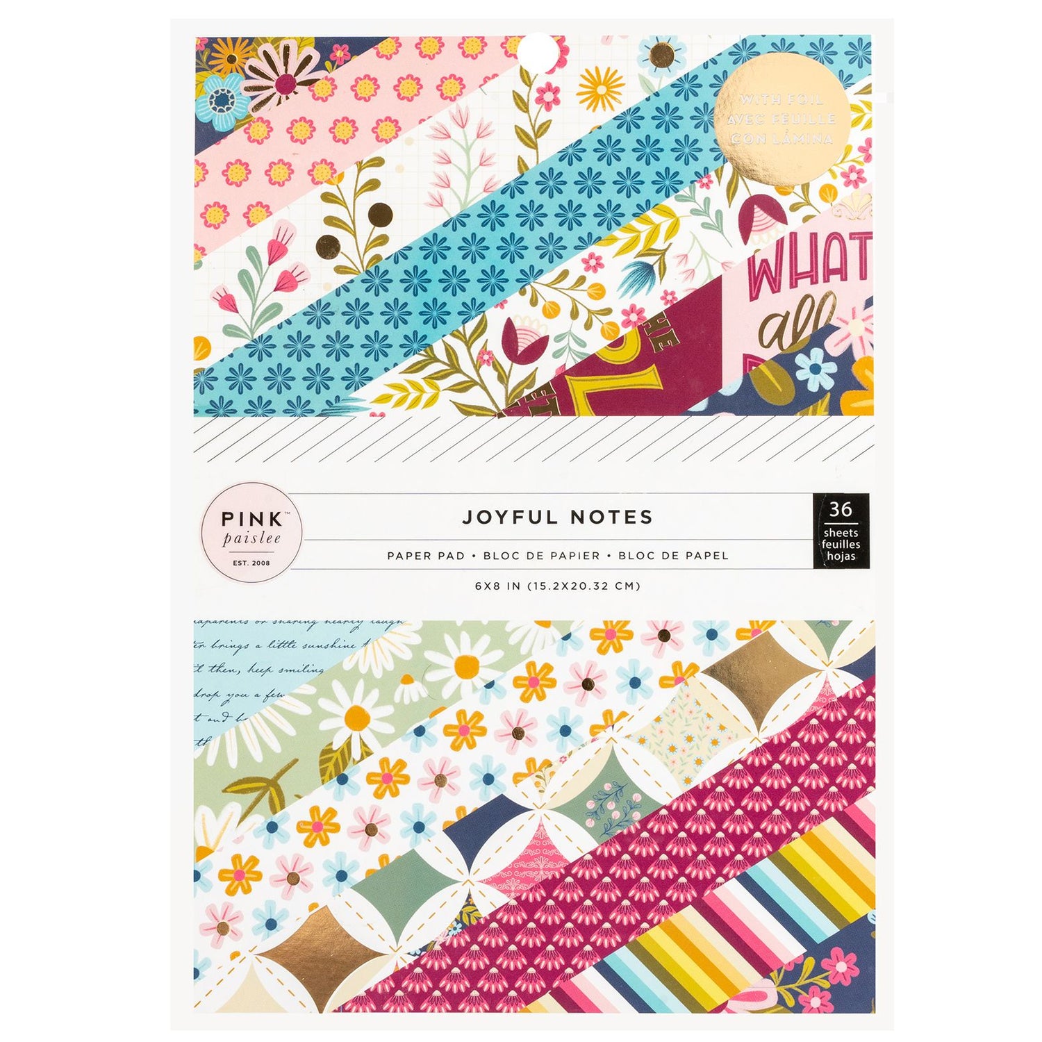 Joyful Notes Paper Pad 6" / Block Papel Notas de Alegría Papel American Crafts