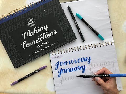Kelly Creates Large Brush Workbook / Cuaderno de Trabajo para CaligrafÃa CaligrafÃa Kelly Creates