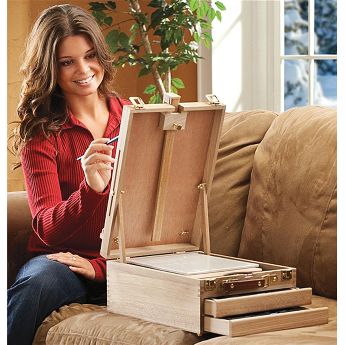 Easel Artist Set All Media Art Set / Juego de Arte Todos los Medios con Caballete Sets de Arte Royal Langnickel