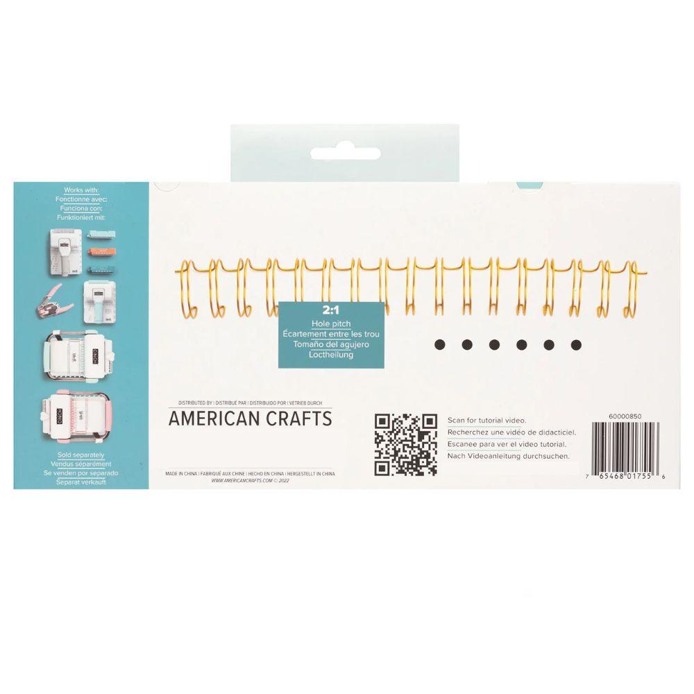 Cinch Binding Wires Metallic / Espirales para Engargolar de Colores Metálicos 0.625" Arillos para Engargolar We R Memory Keepers