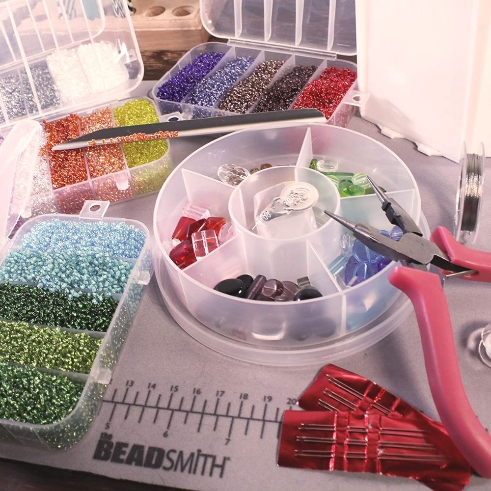 Bead Caddy & Supplies Set / Set de Bisutería Portátil Herramientas para Joyerìa Bead Smith