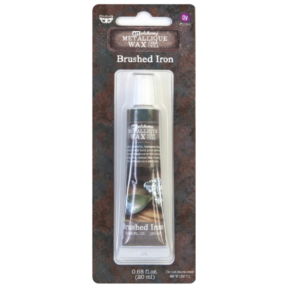 Finnabair Art Alchemy Metallique Wax Brushed Iron / Pintura en Cera Metálica Acero Pintura y Medios Mixtos Prima Marketing