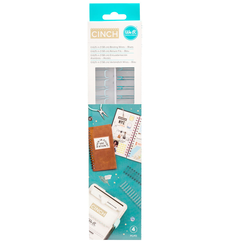 Cinch Wires Mint .625" / 4 Arillos Menta Arillos para Engargolar We R Memory Keepers