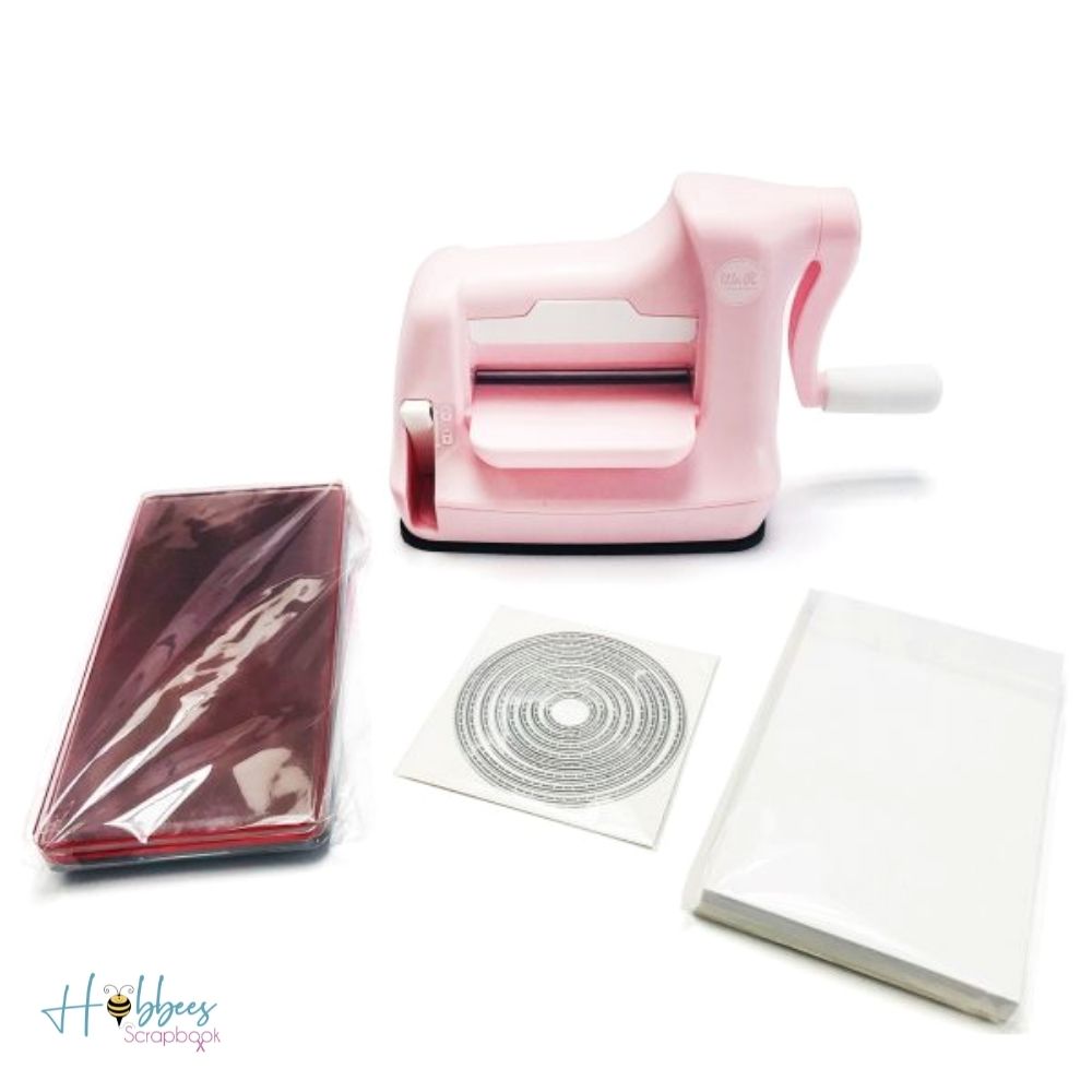 Mini Evolution Pink Machine Kit / Suajadora Mini Evolution 64 piezas Suajadoras / Troqueladoras We R Memory Keepers