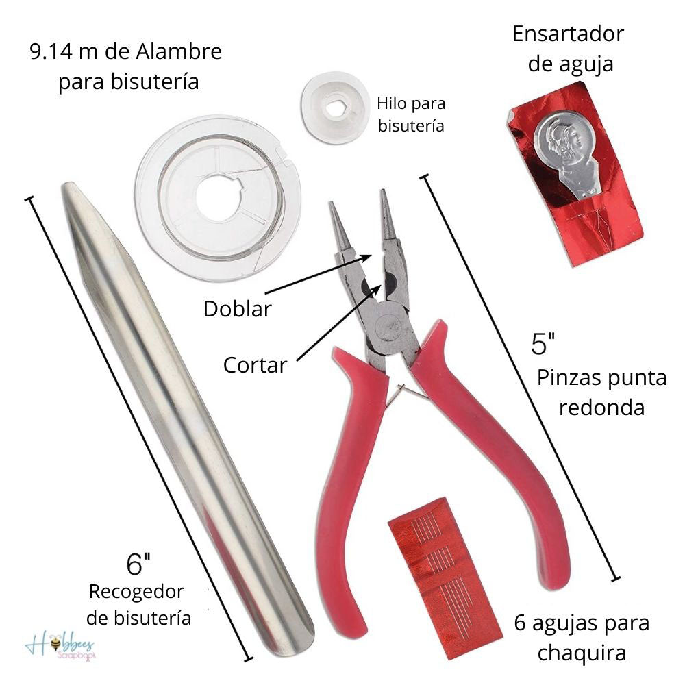Bead Caddy & Supplies Set / Set de Bisutería Portátil Herramientas para Joyerìa Bead Smith