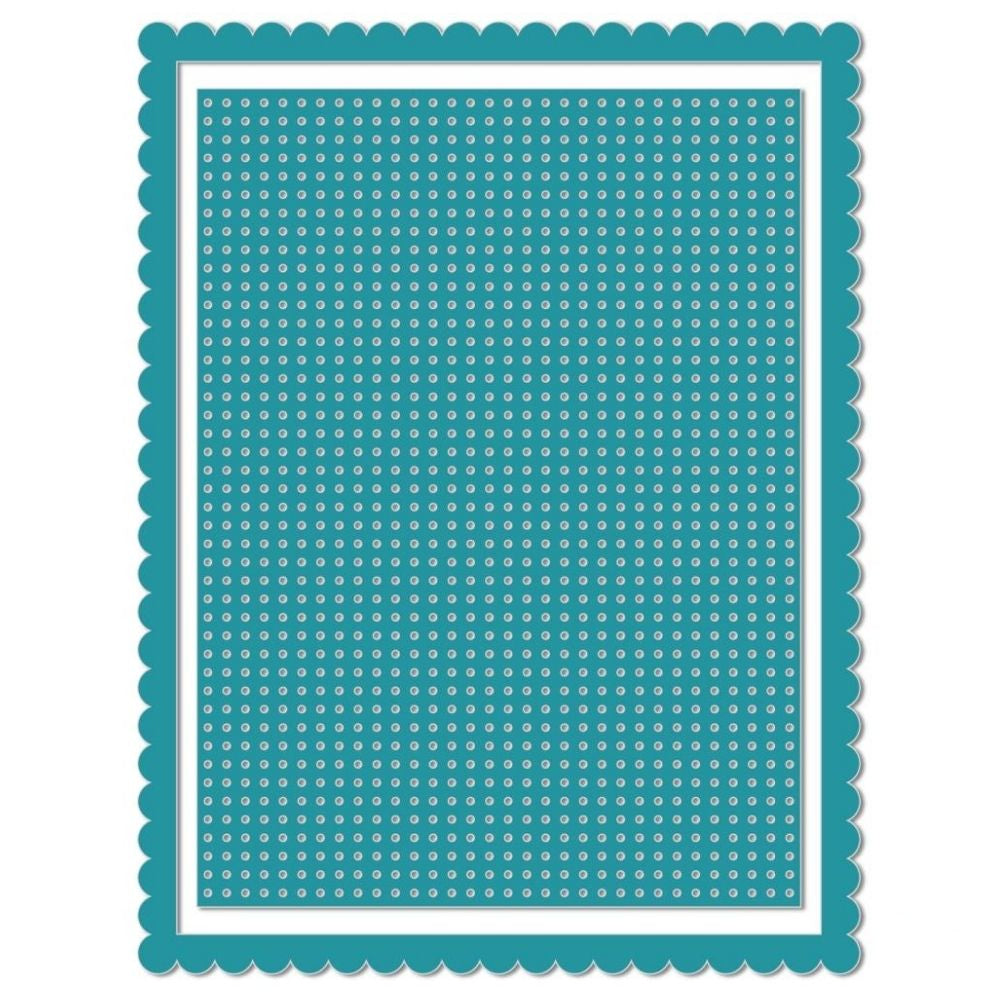 Card Front Stitch Grid Revolution Die / Suajes Cuadrícula de Puntadas Dados de Corte / Suajes / Troqueles We R Memory Keepers