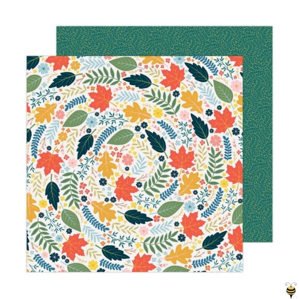 Bungalow Lane Paper Pad 12 x 12" / Block de Papel Flores y Mosaicos Papel American Crafts