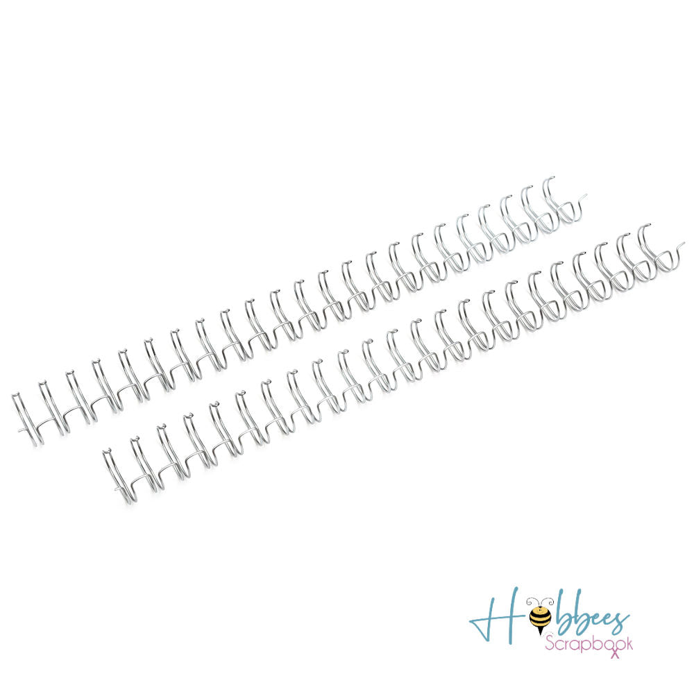 Cinch Wires Silver .625" / 4 Arillos Plateados Arillos para Engargolar We R Memory Keepers