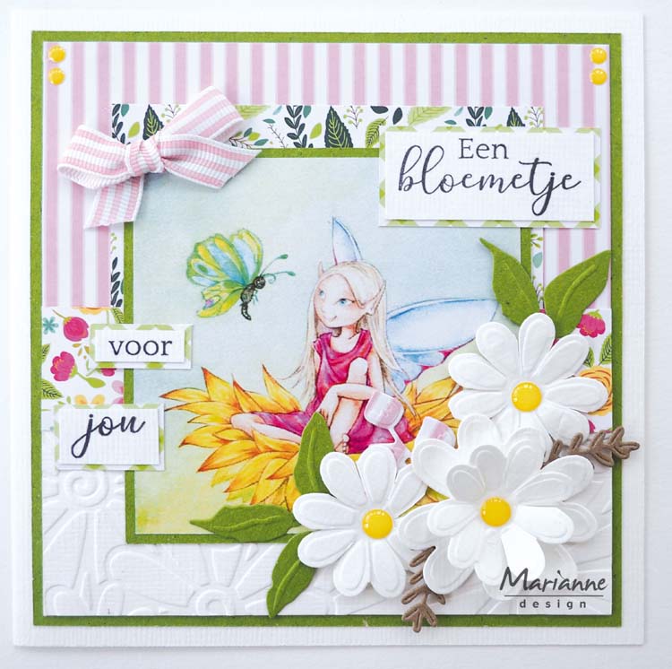 Embossing Folder & Die Daisies / Suajes y Folder de Grabado de Margaritas Dados de Corte / Suajes / Troqueles Leane Creatief