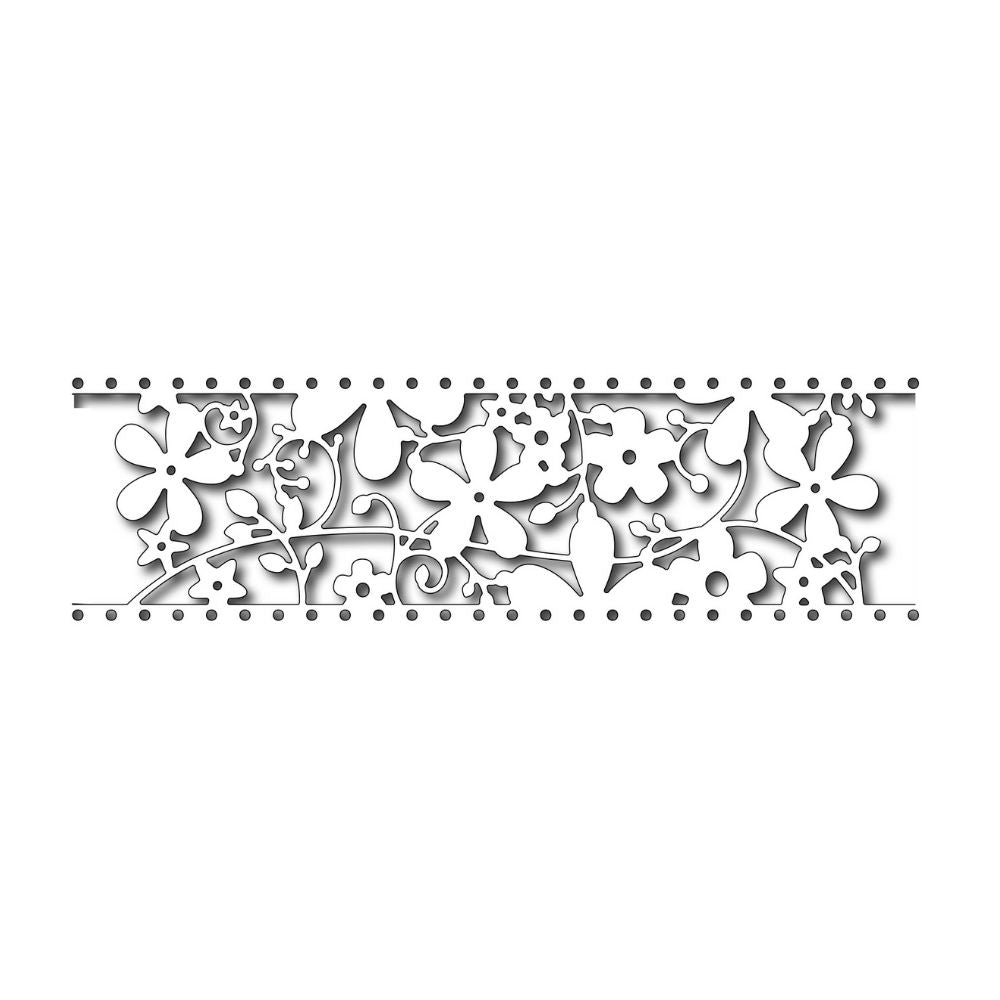 Floral Card Band Die / Suaje de Orilla Floral Dados de Corte / Suajes / Troqueles Frantic Stamper